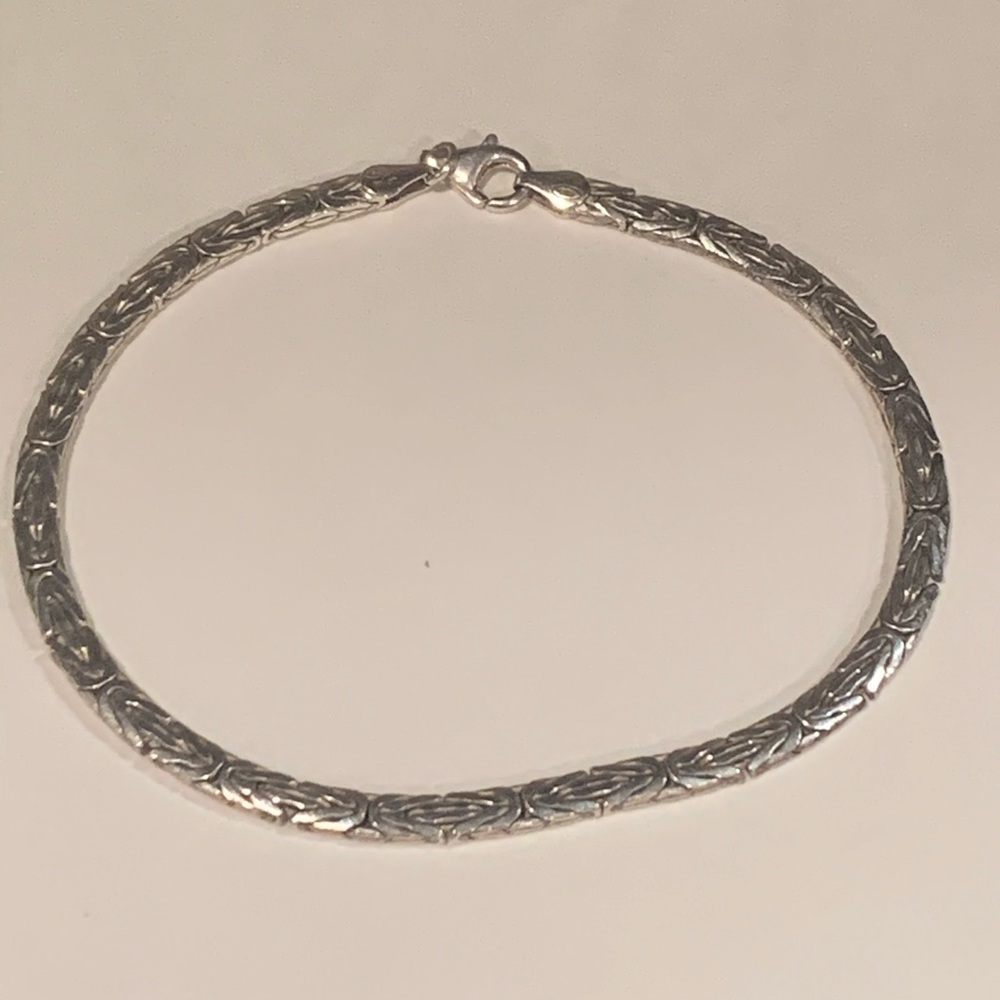 Byzantine Bracelet/Ankle Bracelet Set in SS